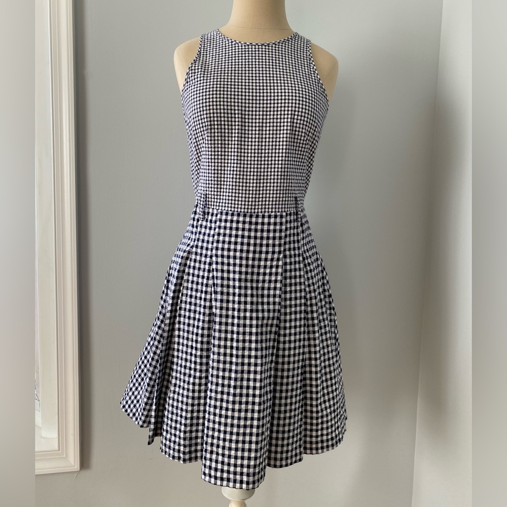 Michael Kors gingham print sleeveless dress